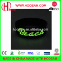 Hot Selling Glow Silicone Width bracelet, OEM/ODM welcome